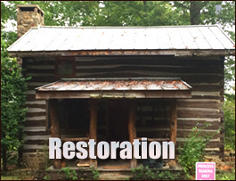 Historic Log Cabin Restoration  Spring Hope, North Carolina
